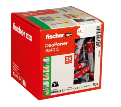 Kołek z wkrętem 8x40 DuoPower