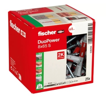 Kołek z wkrętem 8x65 DuoPower