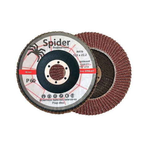 Tarcza listkowa Spider 125 P60 Tarcza listkowa Spider 125 P60