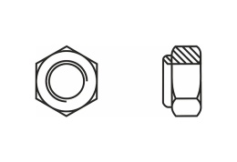 Nakrętka sześciokątna samohamowna M8 DIN 985 kl.8 ocynk (100 szt)