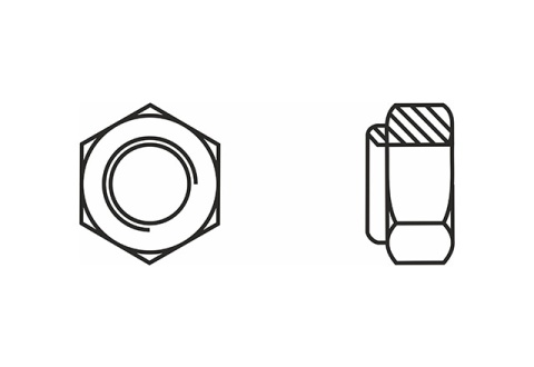 Nakrętka sześciokątna samohamowna M8 DIN 985 kl.8 ocynk (100 szt)